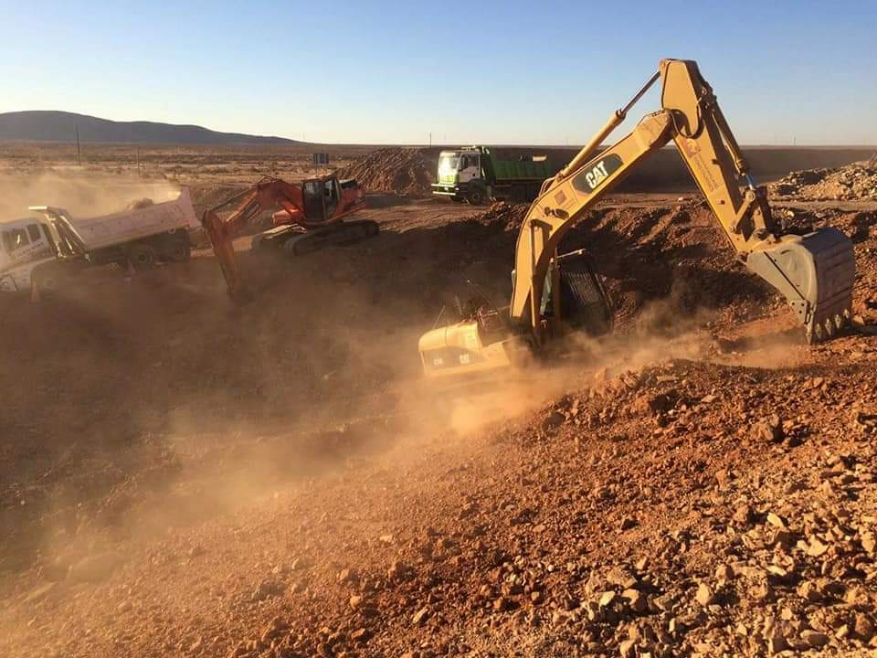 Earth dam construction project 1